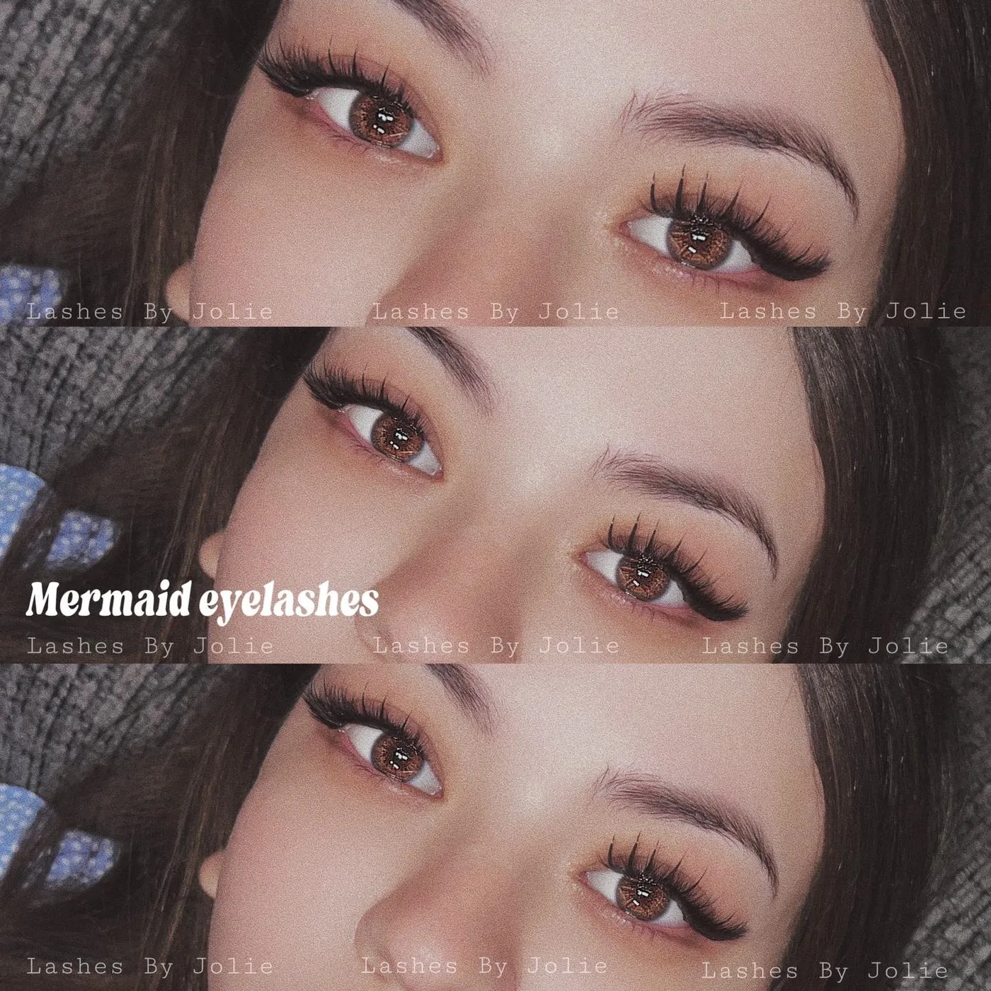 Mermaid lash extensions at Jolie Lash House, Spring TX