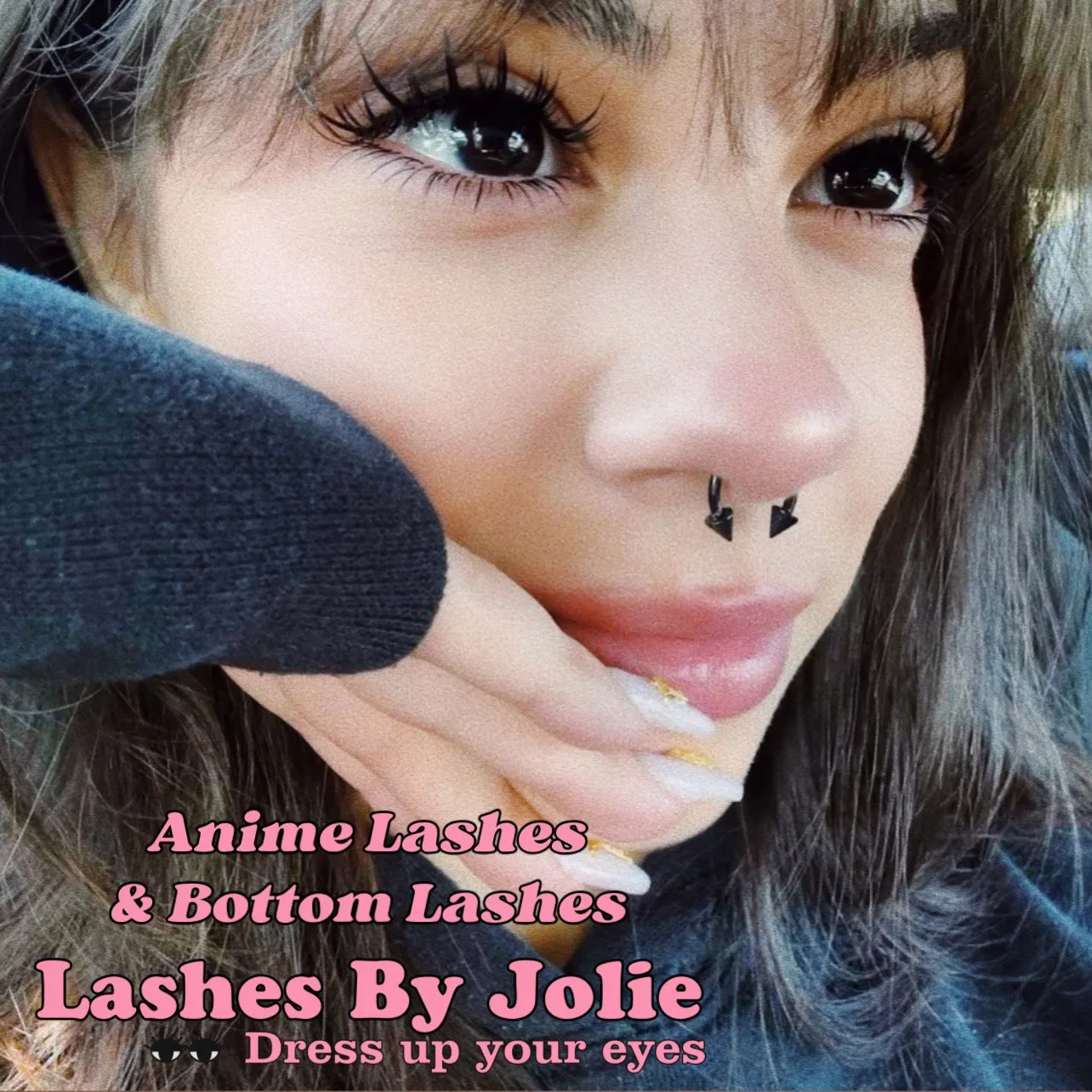Bottom Lashes full set at Jolie Lash House, Spring TX