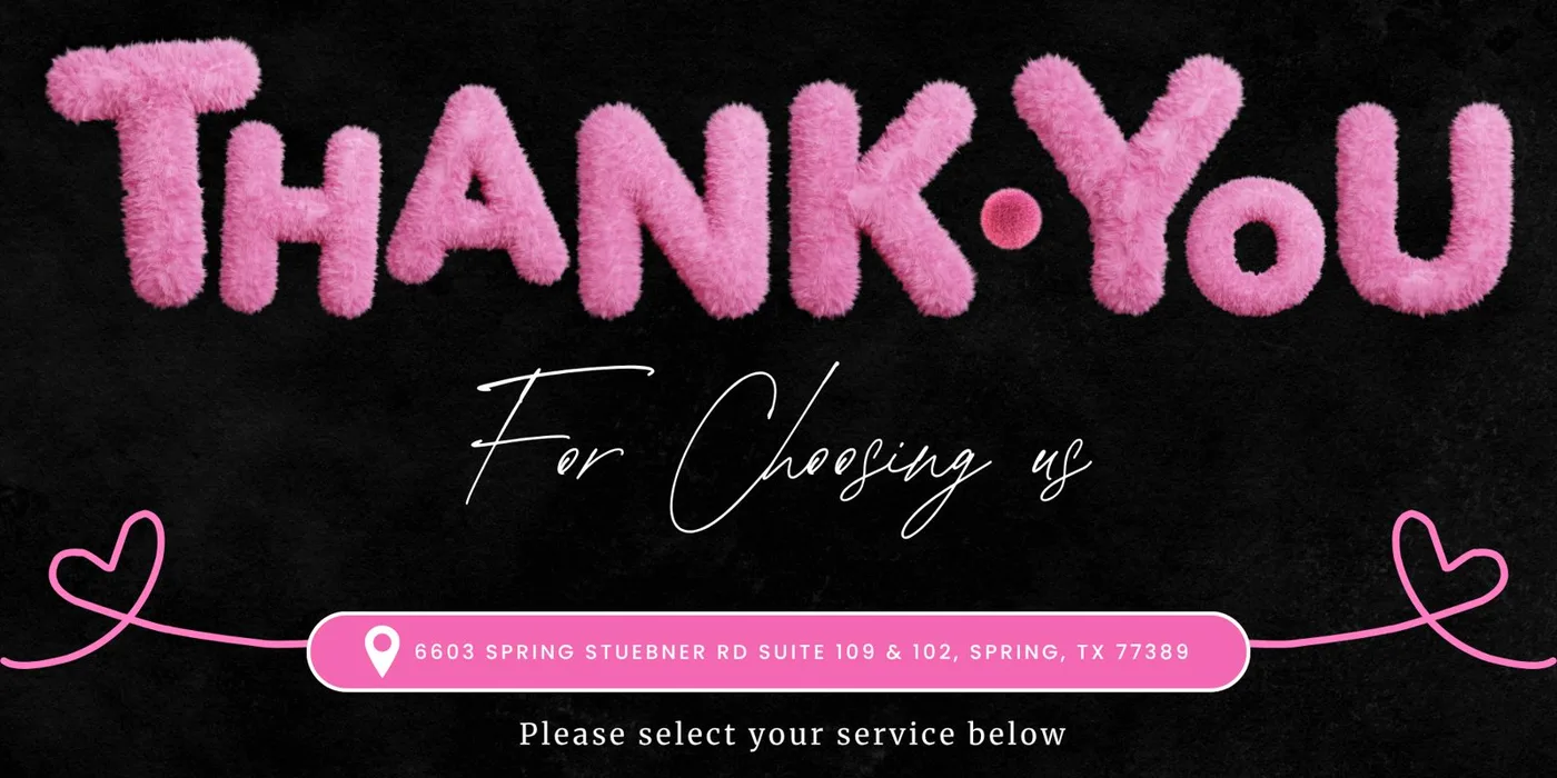 Thank you from Jolie Lash House — we can't wait to see you at your next lash appointment in Spring, TX