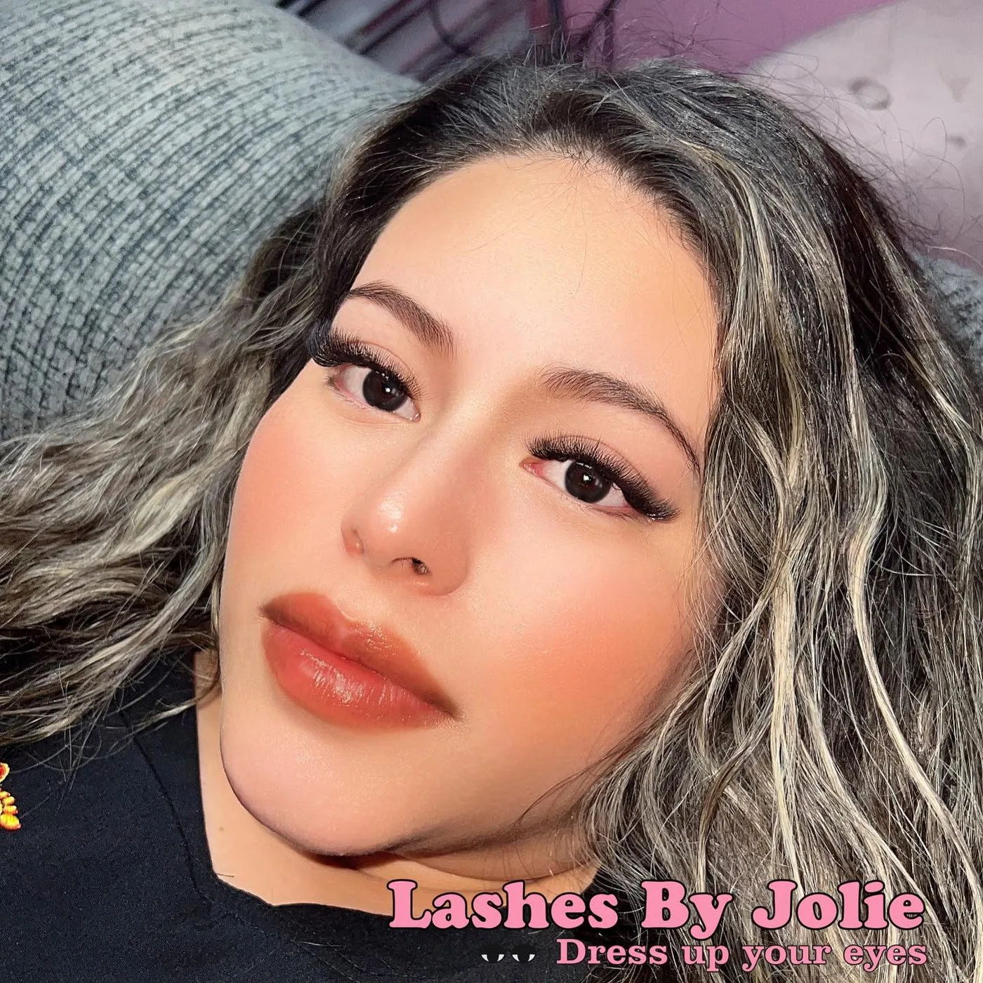 Volume Natural lash extensions at Jolie Lash House, Spring TX